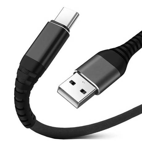 Kabel wzmacniany USB-C QC 3.0 QUICK CHARGE 3,1A 1M